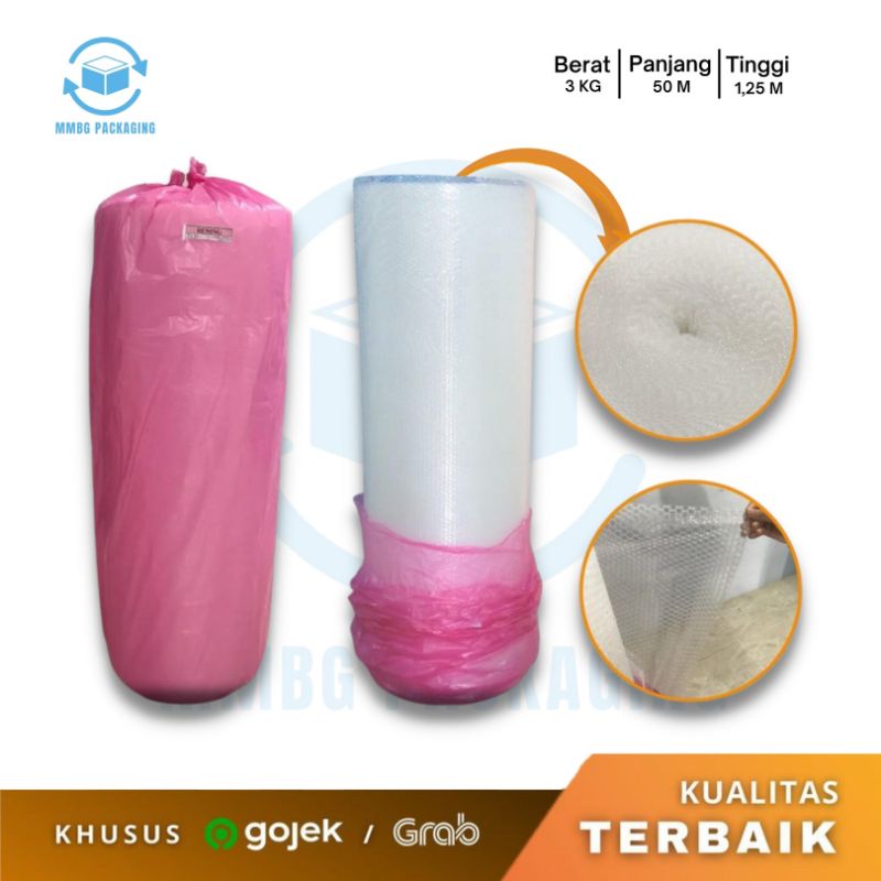 

Bubble wrap 125cm x 50m tebal 3kg