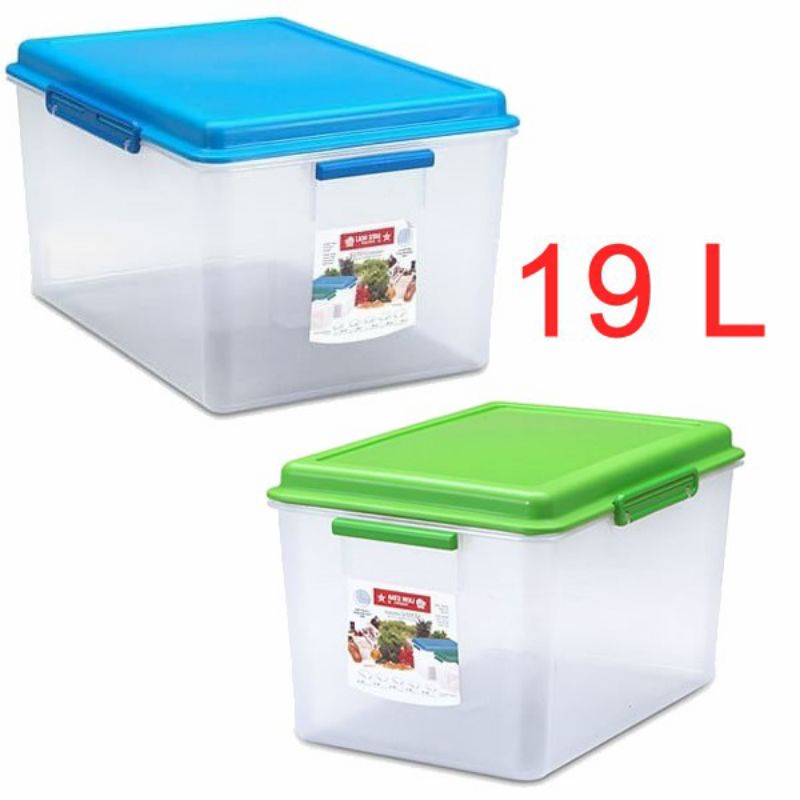[WARNA RANDOM] Tempat Penyimpanan Silvo Container 19L SC-14 Lion Star Box Serbaguna Kotak Tempat Mak