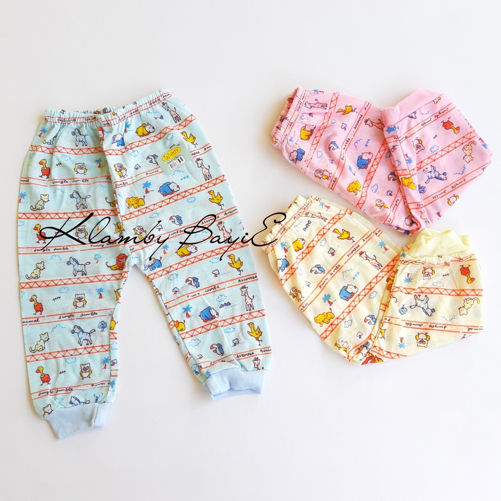 WEIDY Celana  Panjang  Bayi  0 12 Bulan  Motif Animal Warna 