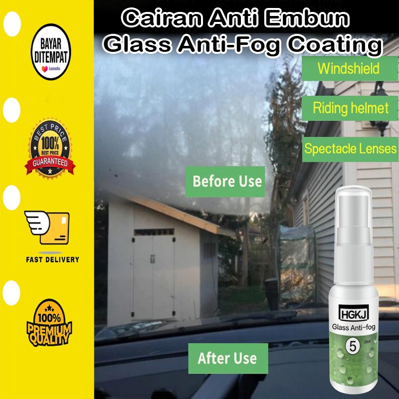 [BISA COD] Cairan Anti Embun Glass Anti-Fog Coating Waterproof Liquid 20ml HGKJ-5