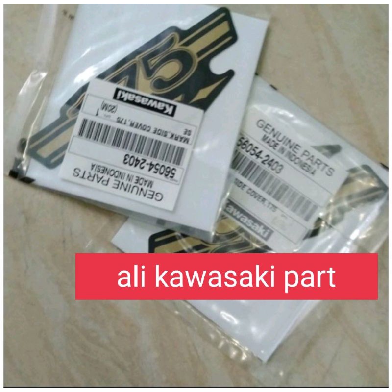 STIKER STRIPING DECAL EMBLEM BOK AKI BOX AKI W 175 CAFE W 175 SE W175 GOLD ORIGINAL