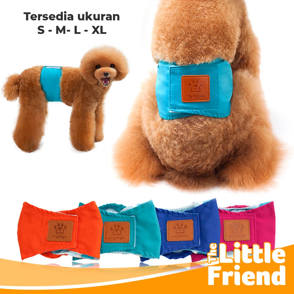 Manner Belly Belt Anjing Jantan Anti Marking DOG STYLE Motif Berwarna Waterproof Anti Air