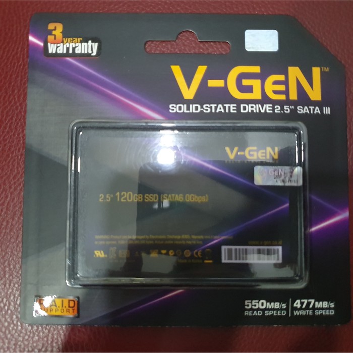 SSD V-GeN SATA 3 120GB