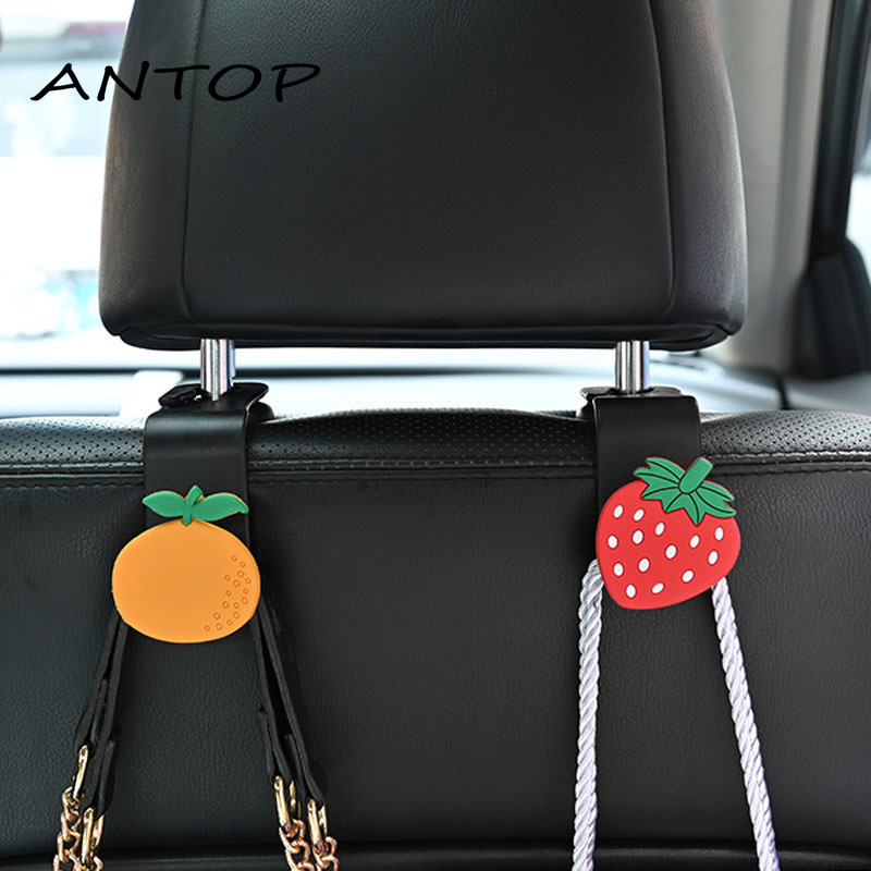 Cartoon Cute Car Rear Seat Hook Headrest Clothing Multifunctional Storage Hook ANTOP