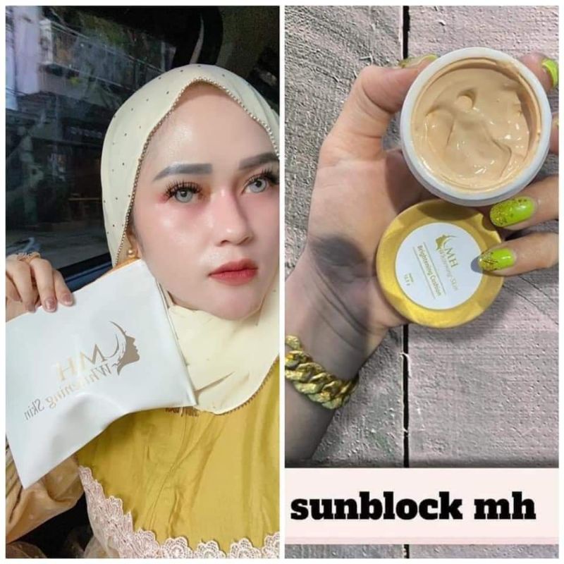 SUNBLOK MH WHITENING BPOM RI ORIGINAL 100%