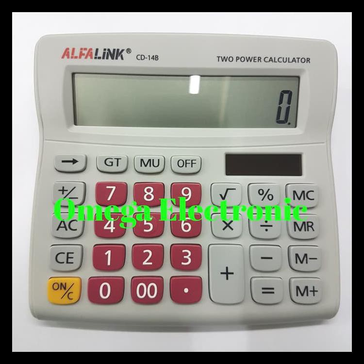 

Terlaris Alfalink Cd-14B Calculator Desktop Kalkulator Meja Kantor Office Cd 14 - Merah Terjamin