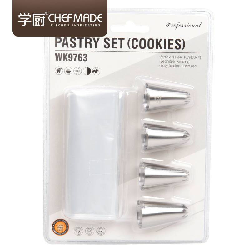 Chefmade pastry set cookies spuit stainless wk9763