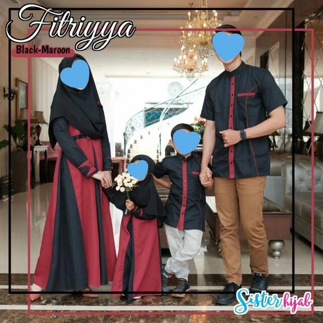 SARIMBIT FITRIYYA SERIES —> DRESS MOM & KIDS (100% ORI by SISTER HIJAB)
