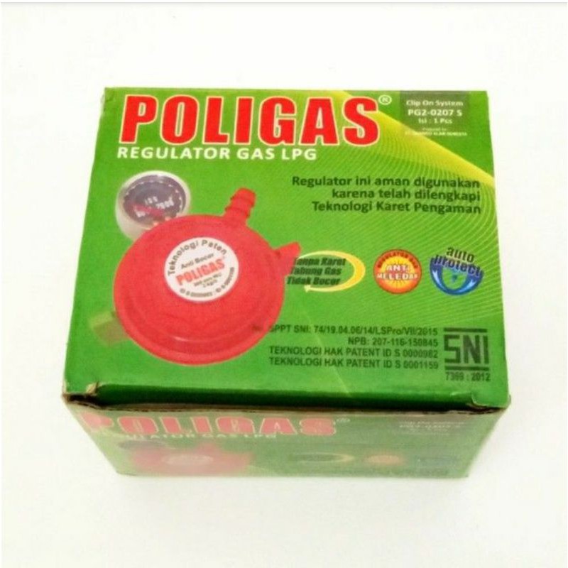 Regulator Poligas Doublelock Anti Bocor. Kepala Gas Poligas Antibocor by NIS