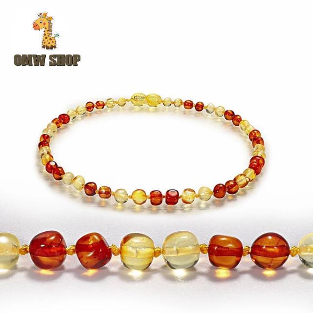 OMWshop Baltic Amber Teething Necklace 