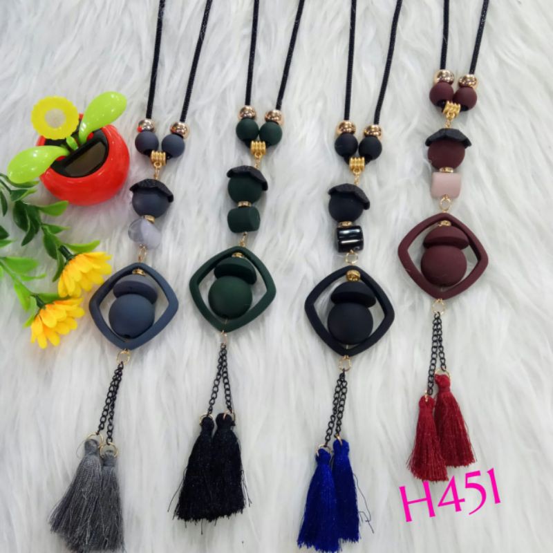 Kalung Rantai  / Tanduk Kerang Bahan  Wanita