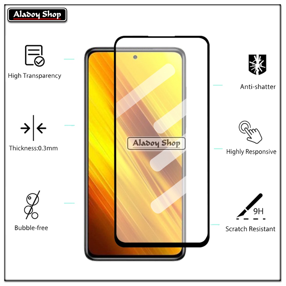 PAKET 3 IN 1 Tempered Glass Layar Xiaomi Poco X3 Nfc Free Tempered Glass Camera dan Skin Carbon