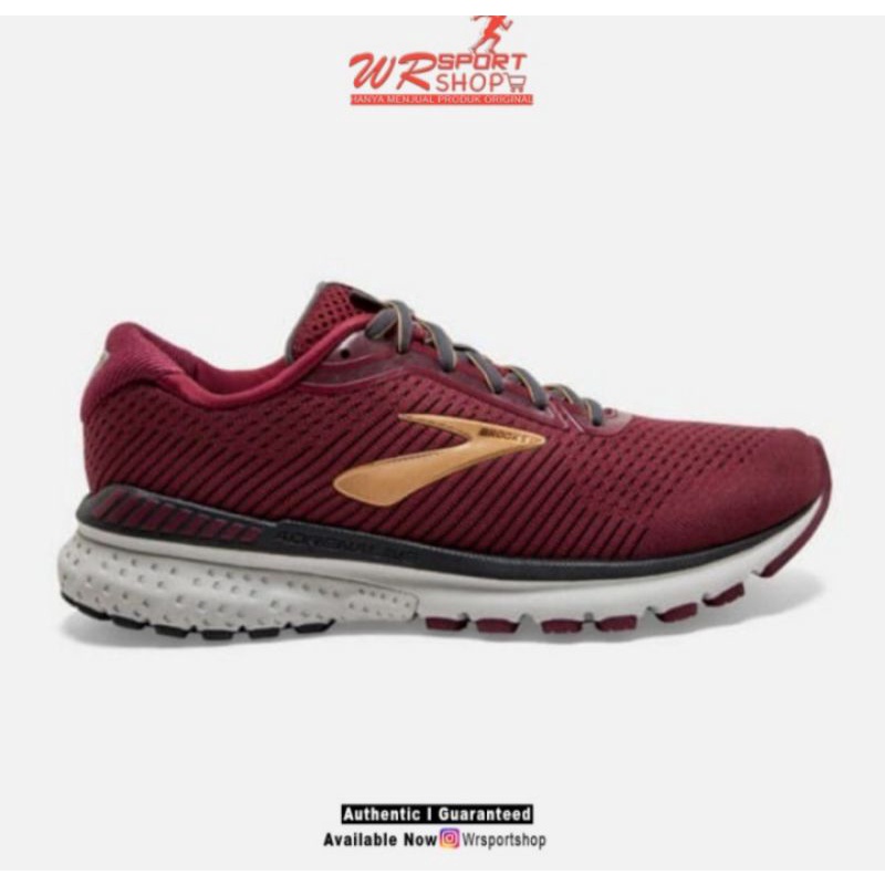 Brooks Adrenaline GTS 20 Womens Running - Red/Gold/Ebony ORIGINAL