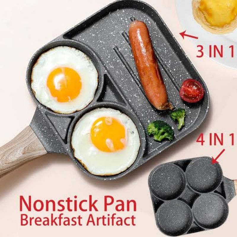 Omelette Pan 3 in 1 dan 4 in 1 / Cetakan Telur / Fry Pan 3in1 4in1 Egg Pan