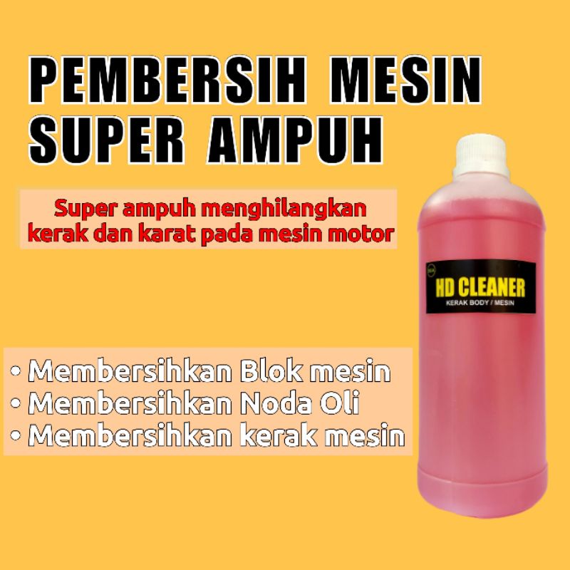 HD CLEANER, Degreaser Obat Pembersih Mesin Mobil Motor Kerak Mesin 5 Liter