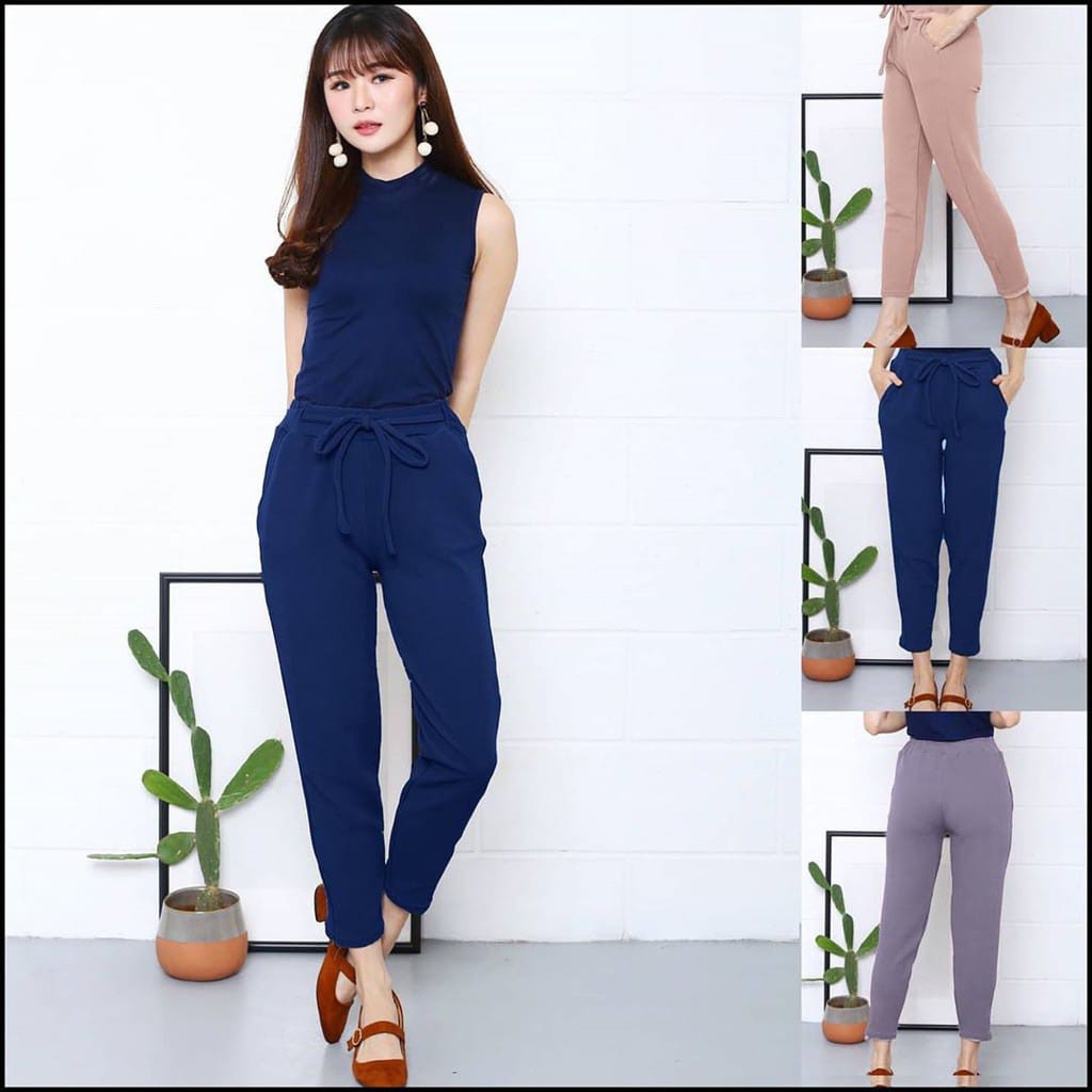 Dotty Basic Pants Celana Crepe Termurah