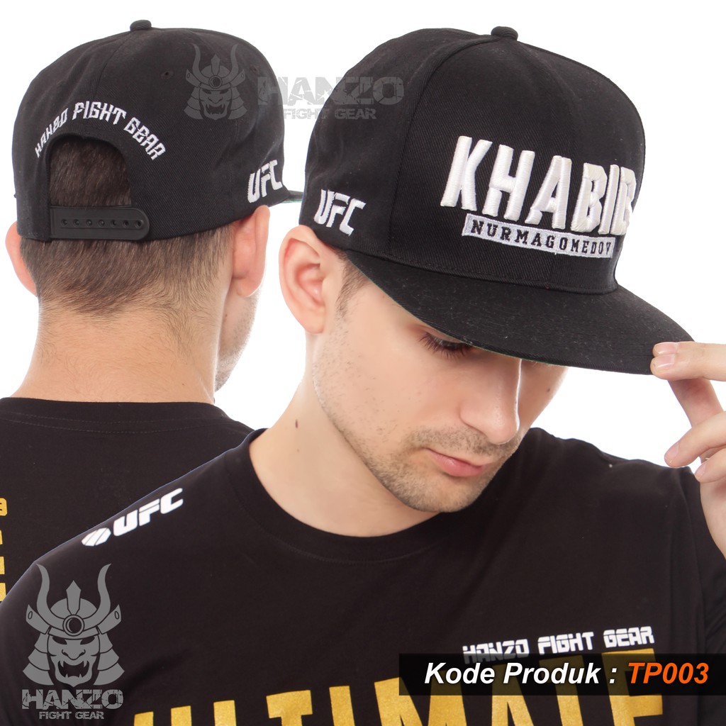 Topi UFC Khabib Nurmagomedov Hanzo Fight Gear, Snapback Khabib UFC, UFC Cap Hanzo Original