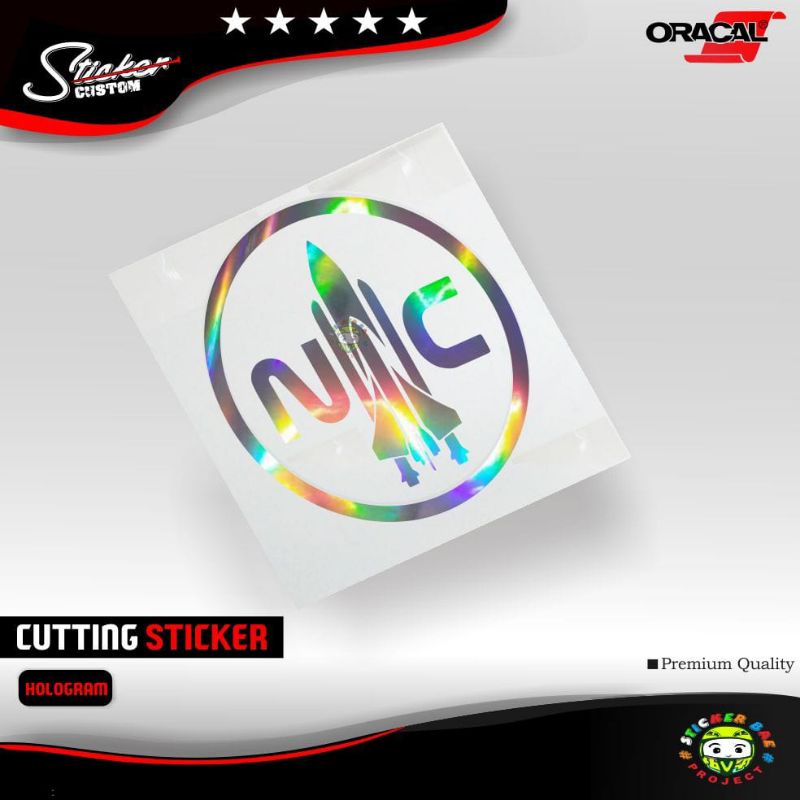 stiker NASA CREW cutting sticker NC stiker NASA