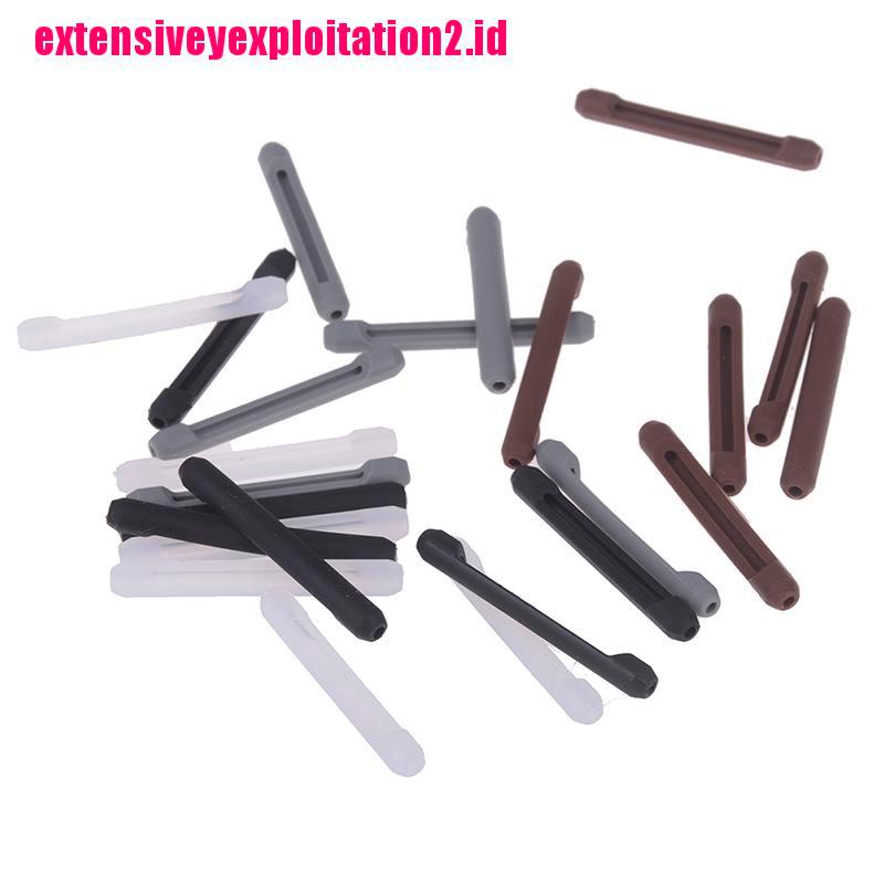 &lt; E2id &amp; &gt; 3 Pasang Kait Telinga Kacamata Bahan Silikon Anti Slip