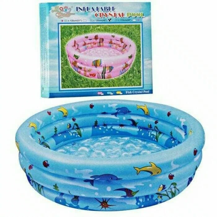 KOLAM ANAK DIAMETER 100CM INFLATABLE CRYSTAL POOL