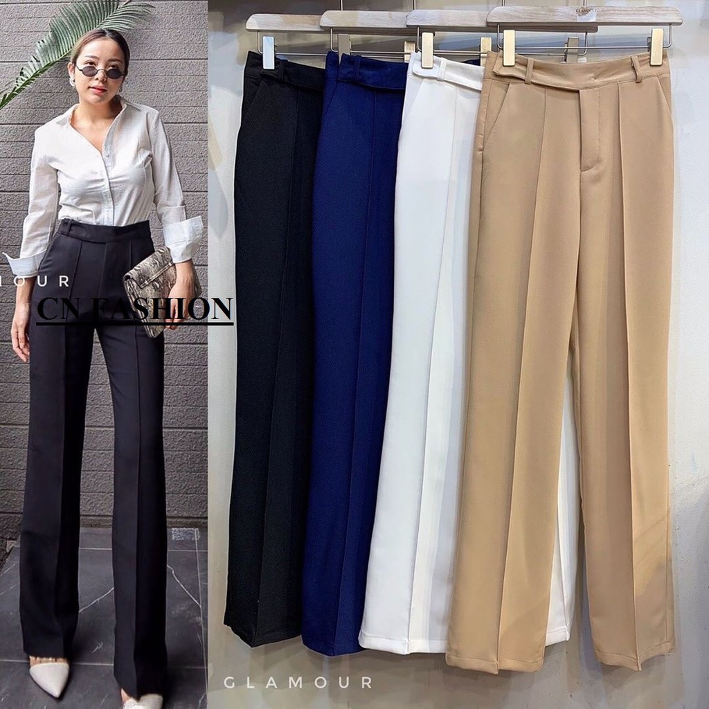 (BAHAN TEBAL) UKURAN JUMBO (S-XXXL)CELANA KULOT ZIPPER LIST DEPAN TERBARU/FASHION KOREA