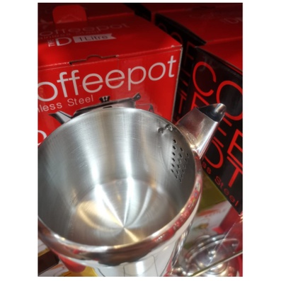 Maspion Coffee Pot C / D - Teko Kopi Pot / Susu Stainless Steel 1 Liter