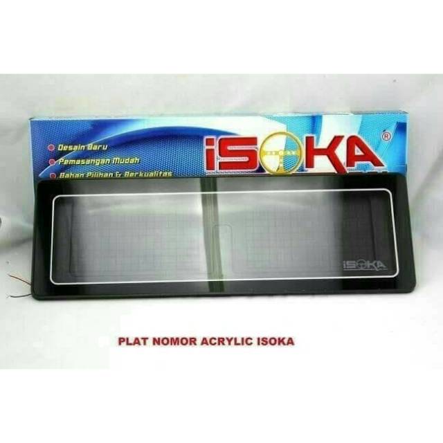 Dudukan plat nomor acrylic non led mobil Calya sigra