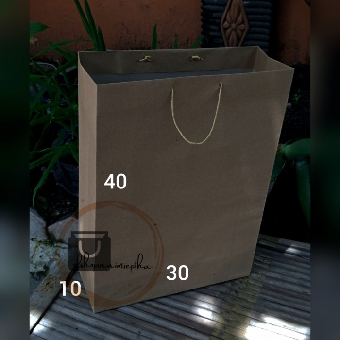 

NEW paper bag / tas kertas besar 30x40 teb coklat