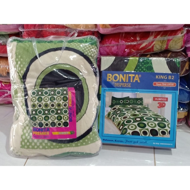 (BISA COD) SPREI DAN SELIMUT BONITA SEMOTIF