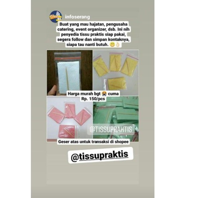 READY TISU MAKAN PRASMANAN / HAJATAN / PESTA PERNIKAHAN-2