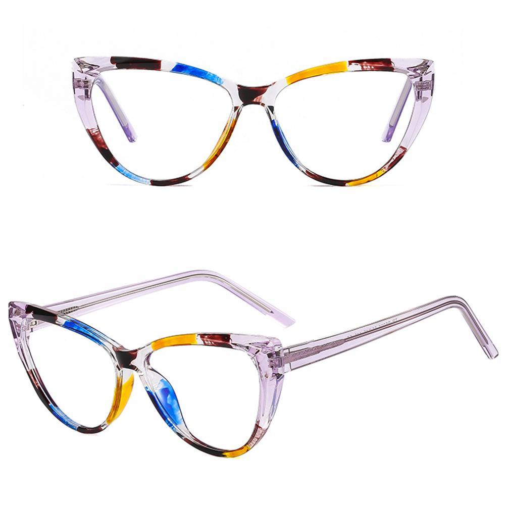 Lily Blue Light Glasses Stylish Anti UV Cat Eye Eyewear Kacamata Palsu