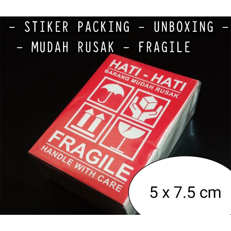 

[10PCS] STIKER LABEL PENGIRIMAN - STIKER FRAGILE - STIKER PACKING BEST SELLER UKURAN 5x7.5 (cm)