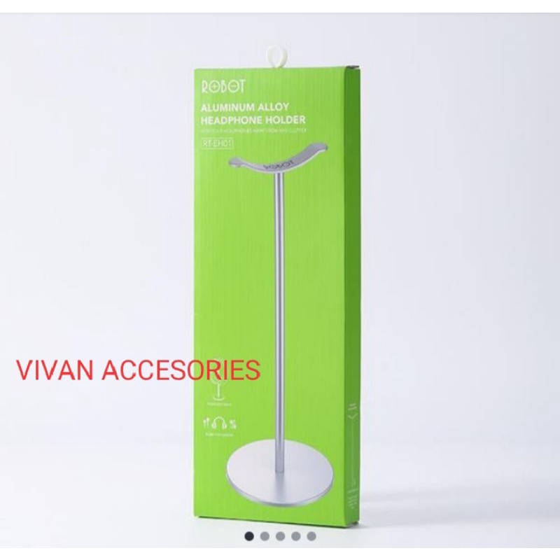 ROBOT RT-EH01 Bracket Holder Heandphone Alumunium SILVER_ORI