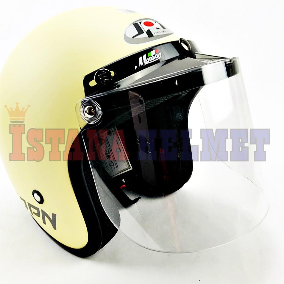 Ready Stok BHCUU KACA MONSA RETRO DATAR HELM BOGO/JPN/CARGLOSS/CHIPS BENING & BROWN 47 Jual