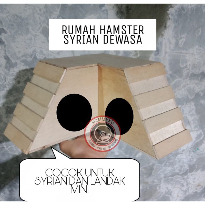 RUMAH HAMSTER SYRIAN - CORNER HOUSE HAMSTER