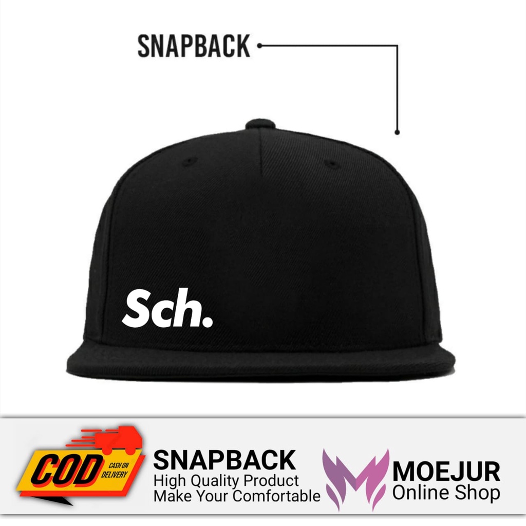 Topi Snapback Pria Wanita Original Moejur  Terlaris Sch  kualitas Premium Distro