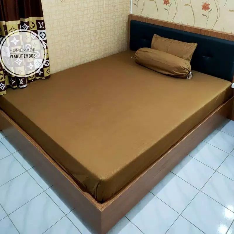 Sprei Estetik Polos Embos Ukuran 90x200 100x200 120x200 Bedsheet Aesthetic Homemade