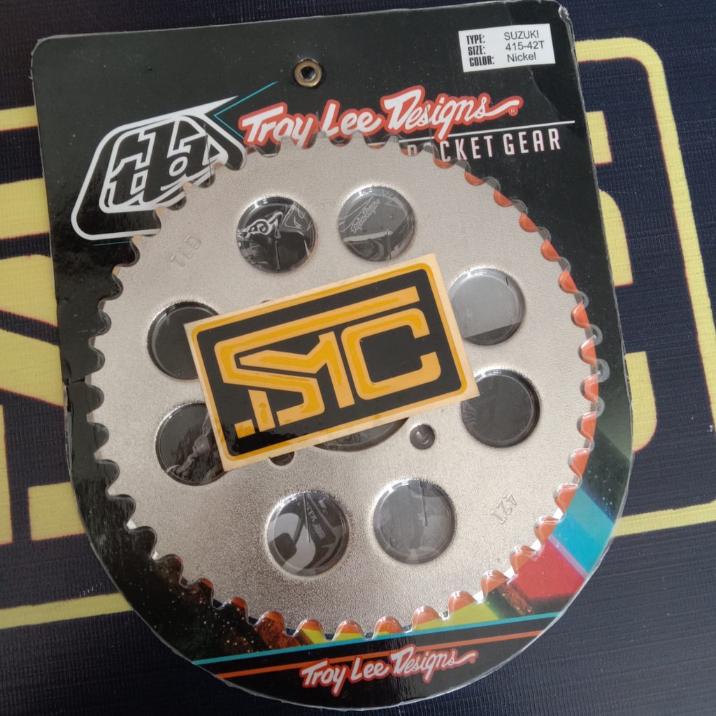 Rear Sprocket / Gear Belakang Suzuki Smash / Shogun / Satria FU Old / RC 415 42T TLD Nickel-2