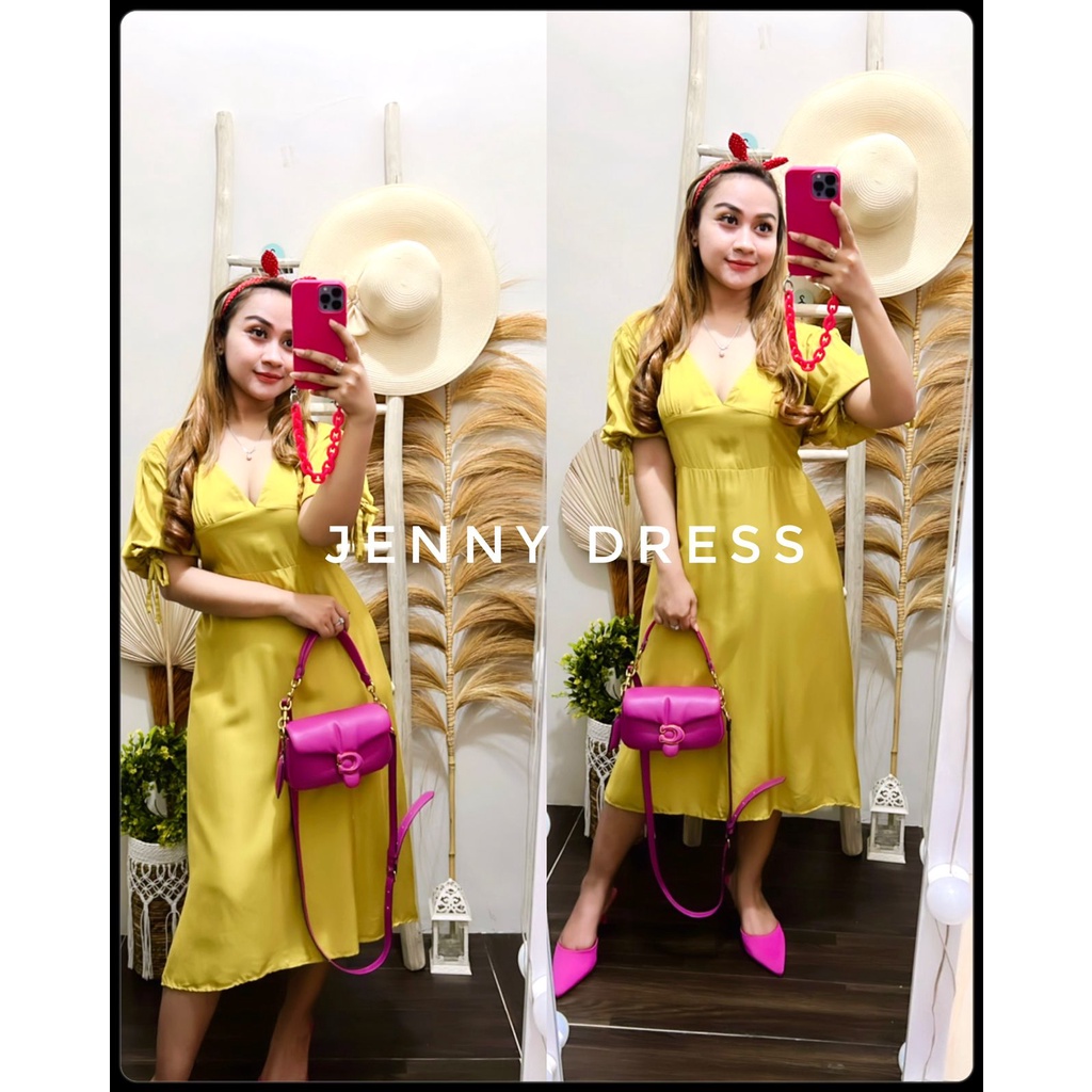 Jenny Korean Dress Rayon Twill Premium Terbaru