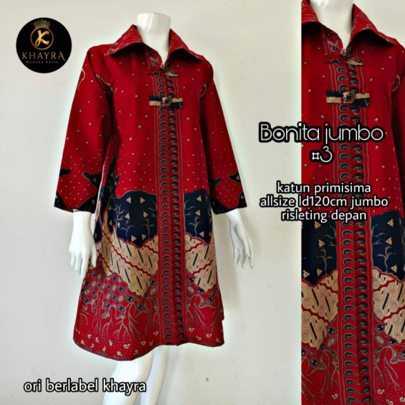 tunik bonita jumbo batik solo dress batik