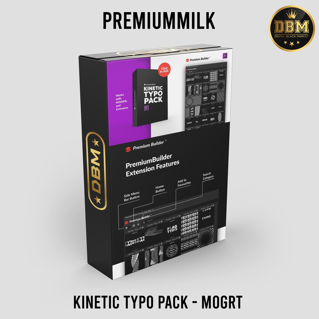 Premium Builder - Kinetic Typo Pack - Premiere Pro (Extension)