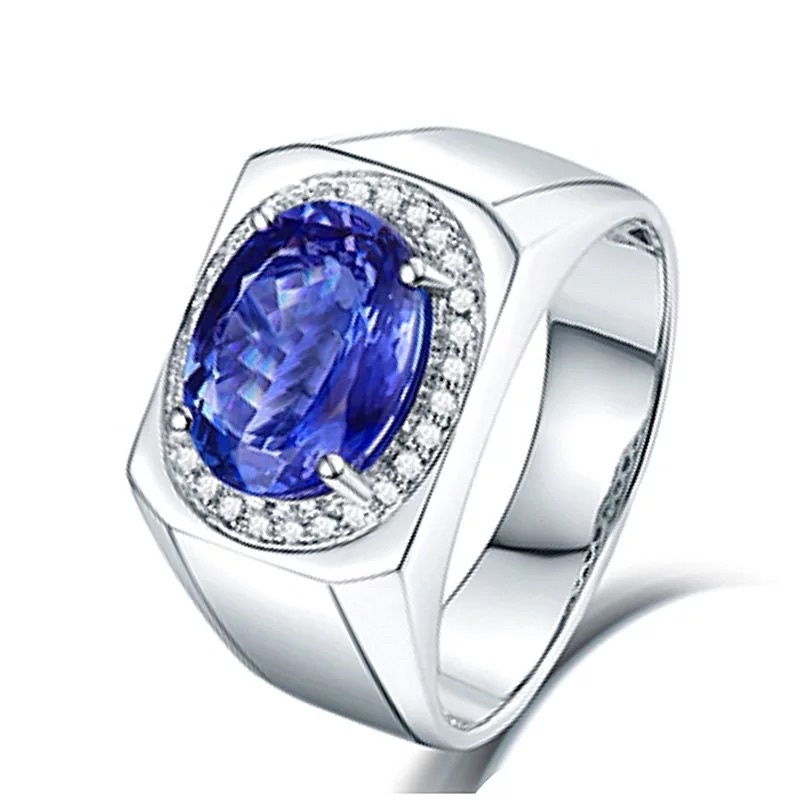 Cincin Batu Safir Cubic Zirconia Ring Perak 925 Sterling Silver Resize