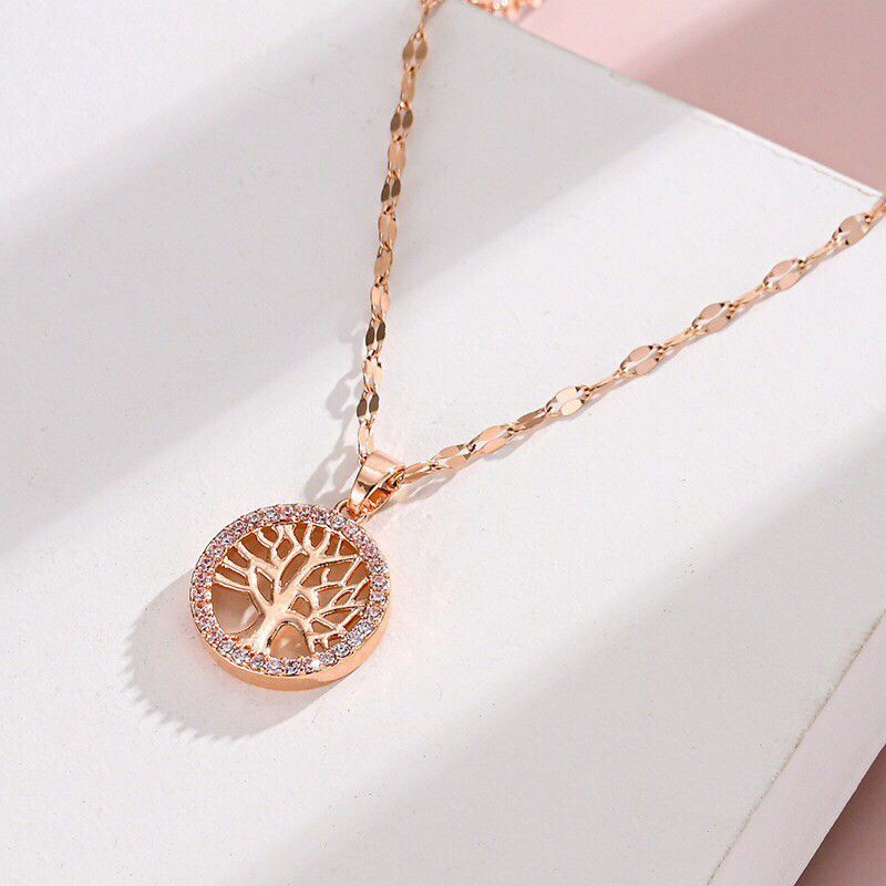 GG Kalung Beringin Titanium Rose Gold