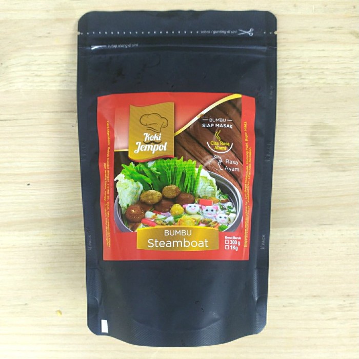 

Instan-Masak-Bumbu- Bumbu Steamboat 300Gr Kemasan Klip Pouch -Bumbu-Masak-Instan.