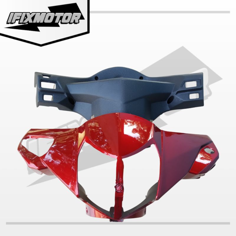 Batok / Totok depan belakang Revo Lama 110 Merah Maroon - Batok / Totok Revo Lancip 110 Merah Maroon