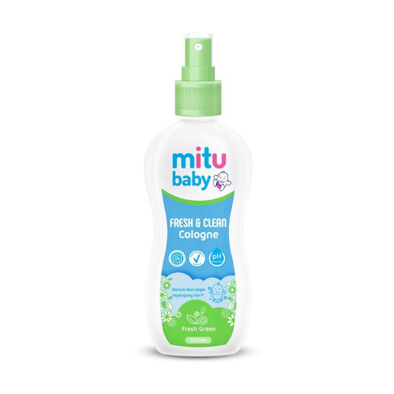 PARFUME / MINYAK WANGI ANAK - MITU BABY COLOGNE PINK/HIJAU 50/100 ML