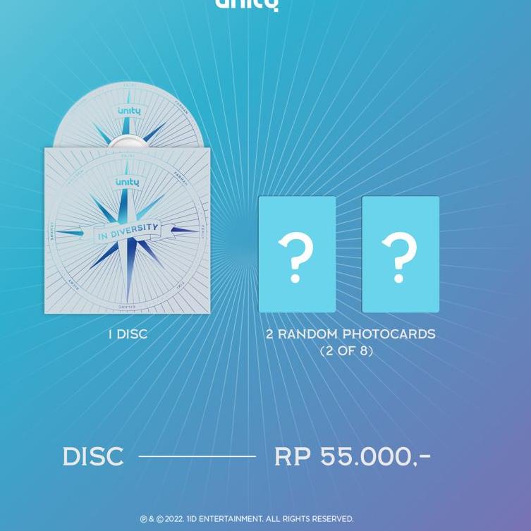 Garansi Langsung “IN DIVERSITY” DISC - UN1TY 1st Physical Album