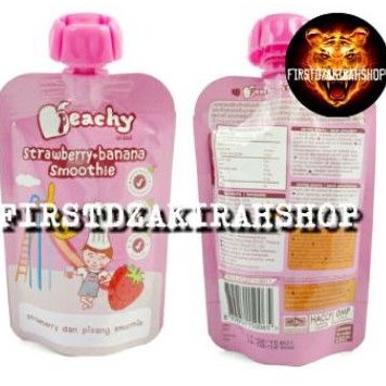 

Peachy strawbery +banana smoothie 100gr