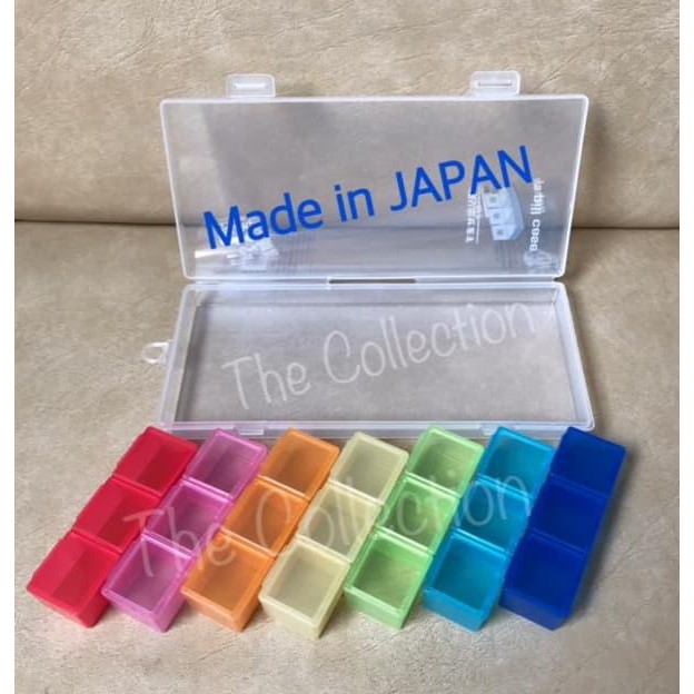 

READY COD TP0093 JAPAN Seven Days Pill Case 304009 Kotak Obat 7 hari polos PROMO