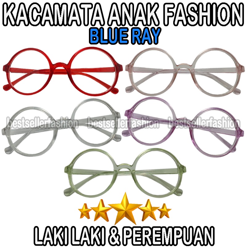 Kacamata Anti Radiasi Anak Bulat Boboho Multi Warna Kacamata Anak Blueray  Fashion Lucu Kacamata Anak Perempuan dan Laki laki Kacamata Komputer Eye Protection